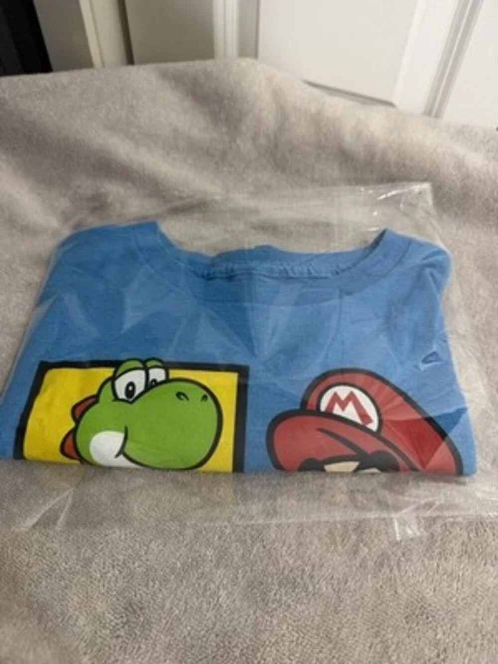 Nintendo Blue Super Mario Logo Tee